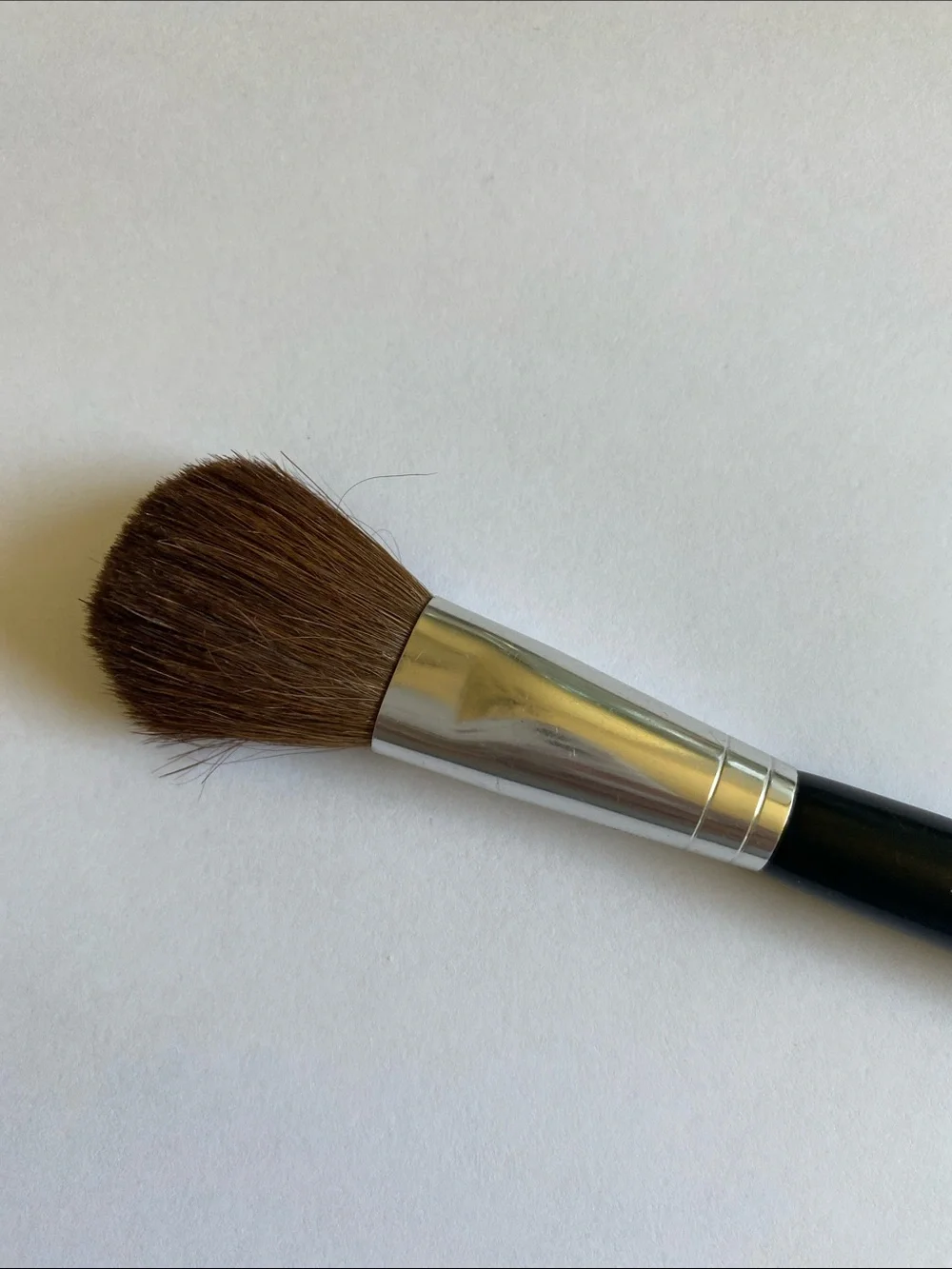 Laura Geller Black Double-Ended Makeup Brush with Brown Bristles new no tags